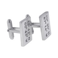 Picture of Sterling Silver Rectangle Cuff Links