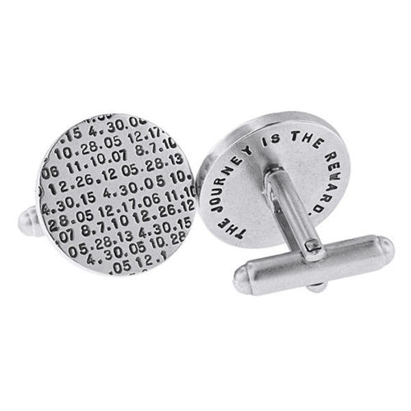 Picture of Sterling Silver Round Cuff Links