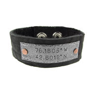 Picture of Leather and Silver Cuff