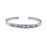Picture of Sterling Silver Engraved Cuff Bracelet