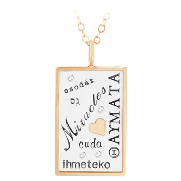 Picture of Miracles Charm Silver and Gold