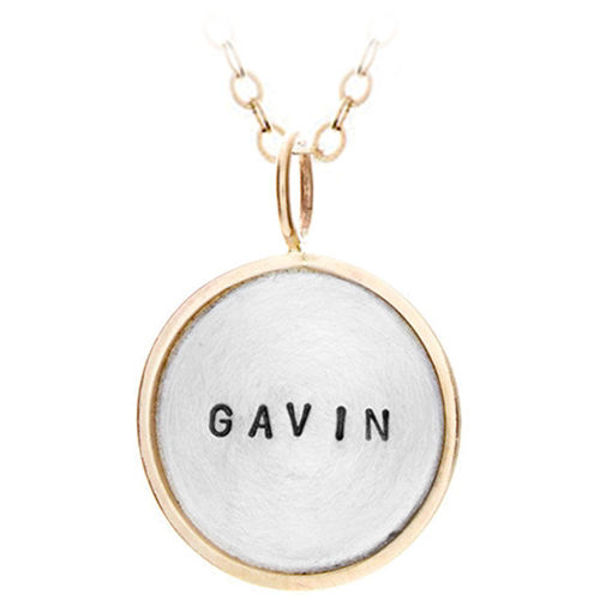 Picture of Mixed Metal Name Charm