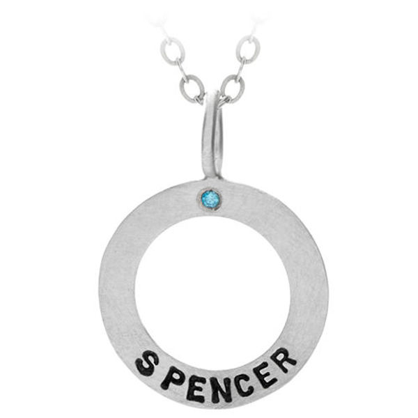 Picture of Birthstone Washer Necklace