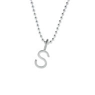 Picture of Sterling Silver Letter/Number Charm Necklace