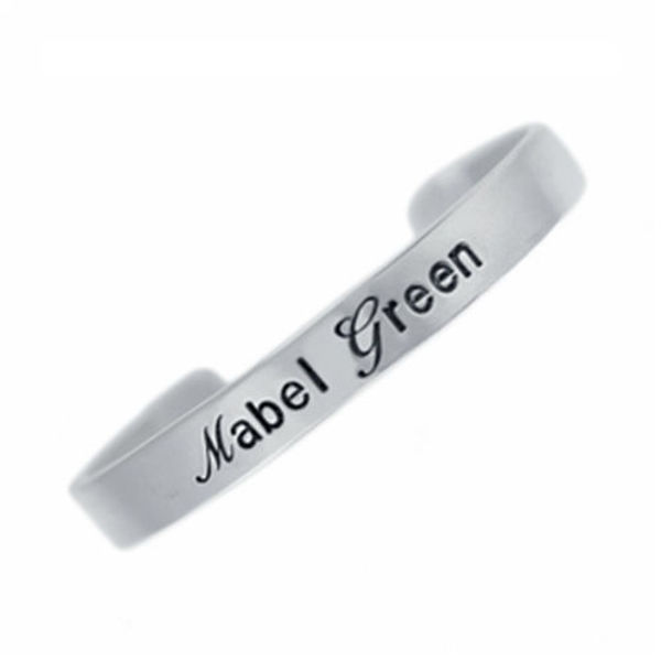 Picture of Sterling Silver Engraved Baby Cuff Bracelet