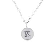 Picture of Sterling Silver 5/8" Round Charm with Silver Rim