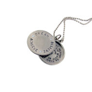 Picture of 14K Gold Inspirational Double Charm Necklace