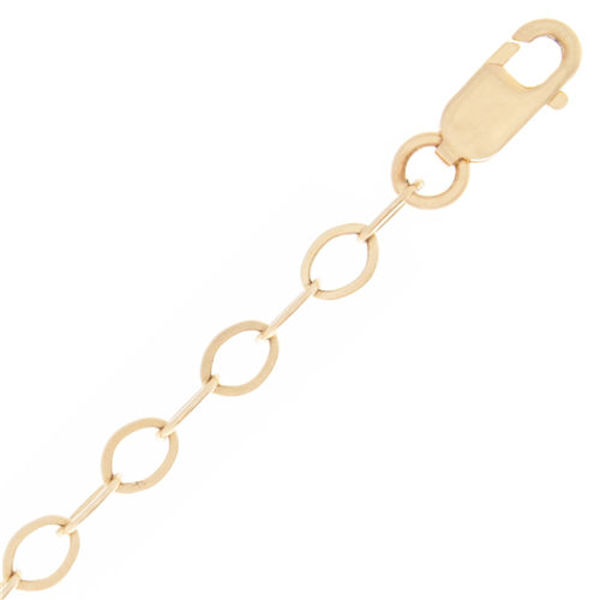 Picture of 14K Gold 3mm Flat Oval Cable Chain
