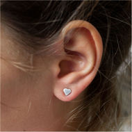 Picture of 14K Gold Heart Studs